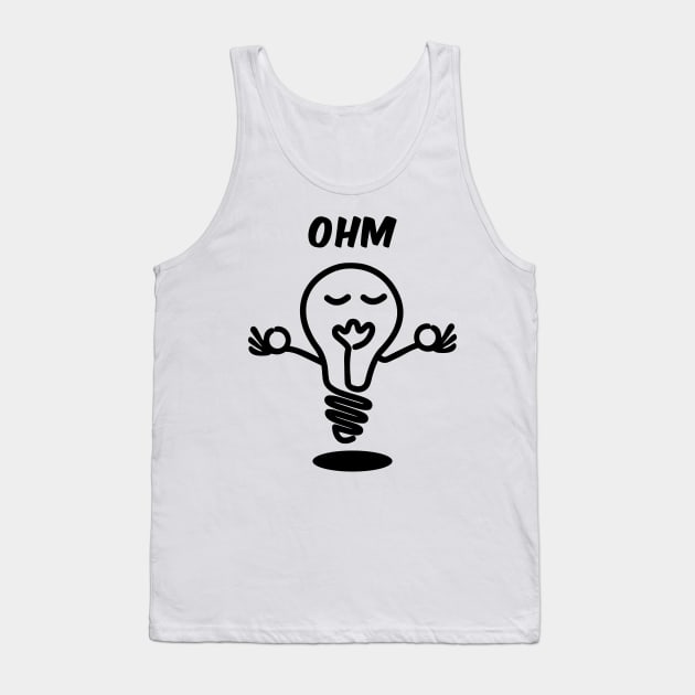 Funny yoga T-shirt - Ohm, the road to Enlightenment Tank Top by LiveForever